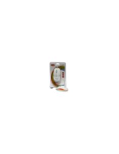 RATON 3FREE OPTICO USB BLANCO NARANJA 3F-MCM101/WO