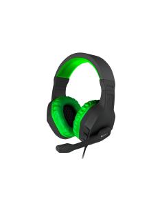 AURICULARES C/MICROFONO GENESIS ARGON 200 GAMING MINI JACK 3.5 VERDE