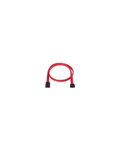 CABLE SATA DATOS ACODADO PARA DISCO DURO  ROJO 0.5M 10.18.0202-OEM