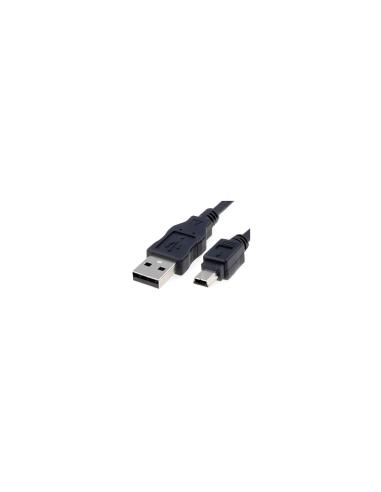 CABLE USB A M A MINI USB B M 1MT NANOCABLE NEGRO 10.01.0401