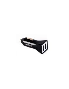 CARGADOR COCHE USB APPROX 2.4A NEGRO appusbcar21B