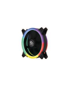 VENTILADOR CAJA TALIUS FAN04 SPECTRUM DOBLE ARO RETAIL 12cm  TAL-FAN04SPECRGB