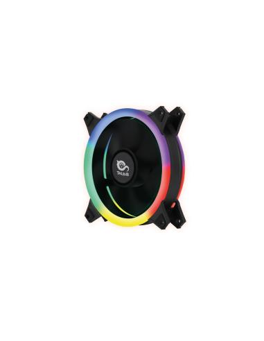 VENTILADOR CAJA TALIUS FAN04 SPECTRUM DOBLE ARO RETAIL 12cm  TAL-FAN04SPECRGB