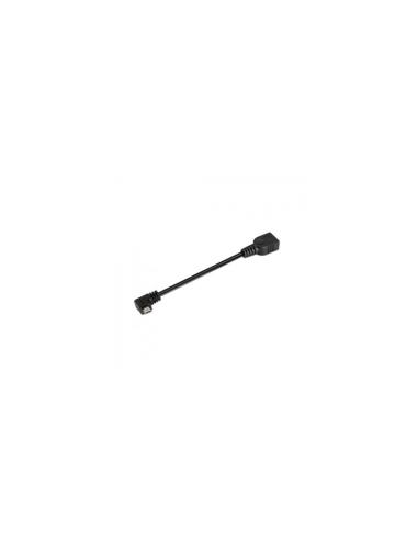 CABLE USB A H A MICRO USB B M 0.15MT AISENS NEGRO OTG ACODADO NEGRO A101-0032