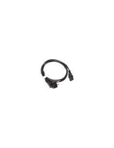 Lanberg  CA-C13C-10CC-0018-BK Cable de alimentación Negro 1,8 m C13 acoplador CEE7/7