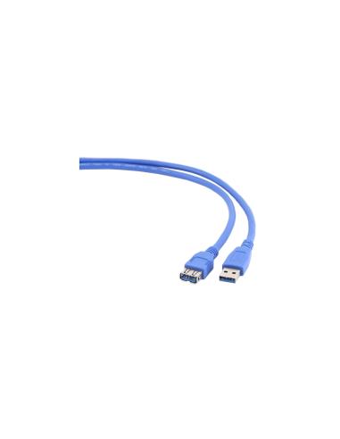 CABLE USB A M A USB A H 2MT GEMBIRD AZUL CCP-USB3-AMAF-6