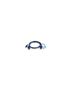 CABLE ATEN VGA M + USB VGA M +PS/2 3M NEGRO 2L-5503UP