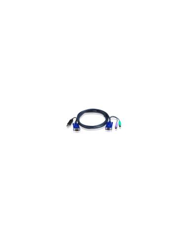 CABLE ATEN VGA M + USB VGA M +PS/2 3M NEGRO 2L-5503UP