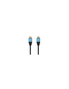 CABLE AISENS HDMI MACHO A HDMI MACHO MULTIPLE APANTALLAMIENTO Y RECUBRIMIENTO NYLON 2M NEGRO AZUL A120-0357