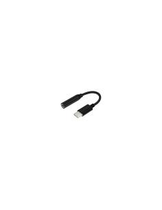 ADAPTADOR AISENS USB-C MACHO A JACK 3.5 HEMBRA 15CM NEGRO A109-0348