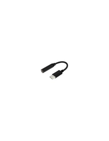 ADAPTADOR AISENS USB-C MACHO A JACK 3.5 HEMBRA 15CM NEGRO A109-0348