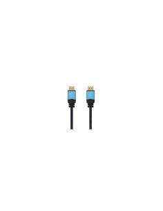 CABLE AISENS HDMI MACHO A HDMI MACHO 0.5M CERTIFICADO 4K HDR 60HZ PREMIUM NEGRO AZUL A120-0355