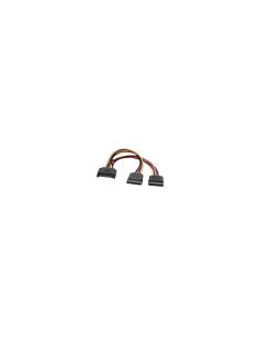 AISENS A131-0353 cable de SATA 0,2 m SATA de 15 pines 2 x SATA de 15 pines Negro, Rojo, Amarillo