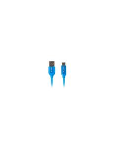 CABLE LANBERG USB TIPO-C MACHO A USB-A MACHO SOPORTA CARGA RAPIDA 3.0 0.5M AZUL CA-USBO-22CU-0005-BL