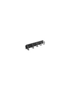 ORGANIZADOR DE CABLES LANBERG 19P PANEL CEPILLADO 5 SOPORTES DE PLASTICO TIPO B 2U NEGRO AK-1204-B