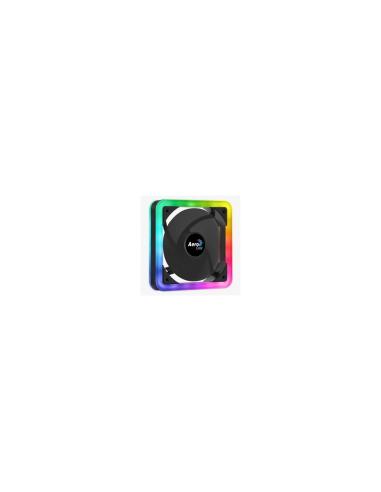 VENTILADOR AEROCOOL 12CM DOBLE ANILLO LED RGB ALMOHADILLAS ANTIVIBRACION EDGE14