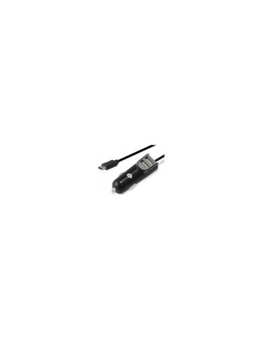 CARGADOR COCHE CONCEPTRONIC CON CABLE USB-C + 2 PUERTOS TIPO A 5V/3.1A 15.5W NEGRO CARDEN05B