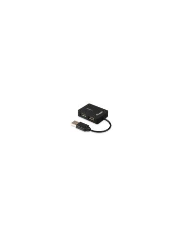 HUB EQUIP USB 2.0 LIFE 4 PUERTOS MINI HUB TRAVEL NEGRO 128952