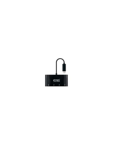 ADAPTADOR NANOCABLE USB TIPO-C A 4XUSB 3.0 HEMBRA 25CM NEGRO 10.16.4401-BK