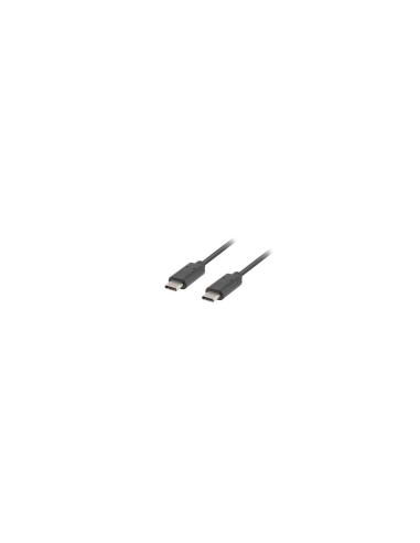 CABLE LANBERG USB TIPO-C A USB TIPO-C 1M NEGRO CA-CMCM-10CU-0010-BK