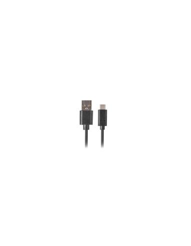 CABLE LANBERG USB-A A USB TIPO-C QC 3.0 1.8M NEGRO CA-USBO-20CU-0018-BK