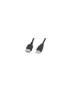 CABLE ALARGADOR USB LANBERG USB-A MACHO A USB-A HEMBRA 70CM NEGRO CA-USBE-10CC-0007-BK