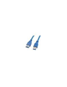 CABLE ALARGADOR LANBERG USB 3.0 MACHO A USB 3.0 HEMBRA 1.8M AZUL CA-US3E-10CC-0018-B