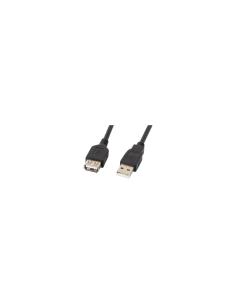 CABLE ALARGADOR LANBERG USB 2.0 MACHO A USB 2.0 HEMBRA NEGRO 5M CA-USBE-10CC-0050-BK