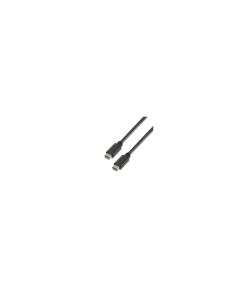 CABLE AISENS USB 2.0 USB TIPO-C MACHO A USB TIPO-C MACHO 3A 1M NEGRO A107-0056