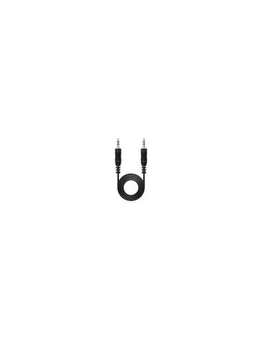 CABLE AUDIO ESTEREO NANOCABLE JACK 3.5MM MACHO A JACK 3.5MM MACHO 15M NEGRO 10.24.0115