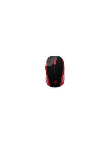 RATON INALAMBRICO HP 200 1000 PPP ALCANCE 10M DISEÍ?O AMBIDIESTRO ROJO IMPERIAL 2HU82AA