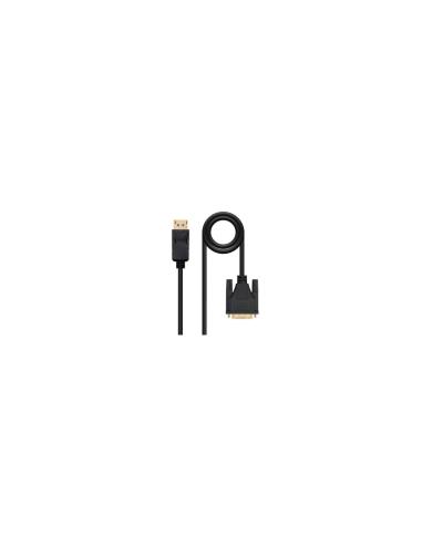 CABLE NANOCABLE DISPLAYPORT MACHO A DVI MACHO 2M NEGRO 10.15.4502