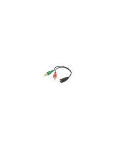 CABLE AUDIO ESTEREO EQUIP MINI JACK 3.5MM HEMBRA A 2 JACK 3.5MM MACHO 147942