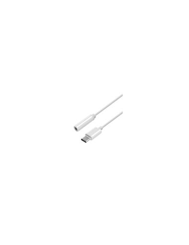 ADAPTADOR AISENS CONECTOR USB TIPO-C MACHO A JACK 3.5MM HEMBRA 15CM BLANCO A109-0384