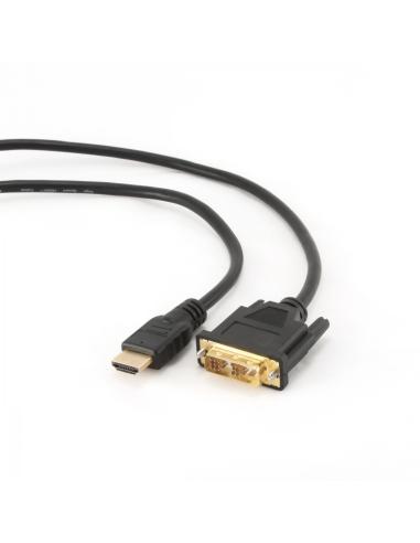 CABLE GEMBIRD HDMI MACHO A DVI MACHO 1.8M NEGRO CC-HDMI-DVI-6