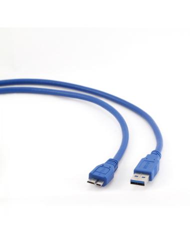 CABLE GEMBIRD USB-A 3.0 MACHO A MICRO USB B MACHO 0.5METROS AZUL CCP-mUSB3-AMBM-0.5M