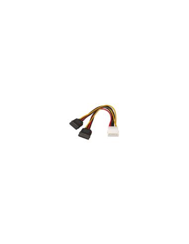 AISENS A131-0161 CABLE DUPLICADOR DE ALIMENTACION MOLEX 4PIN MACHO A 2XSATA HEMBRA 20CM