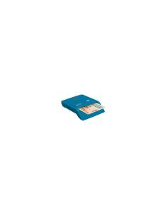 LECTOR DE TARJETAS DNI WOXTER COMPATIBLE CON DNIE Y SMARTCARDS USB 2.0 PLUG AND PLAY COMBO AZUL PE26-146