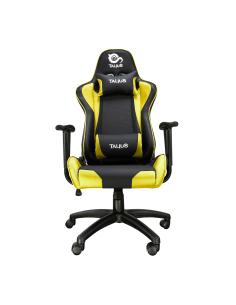 TALIUS Silla Gecko v2 gaming negra/amarilla, brazos fijos, butterfly, base nylon, ruedas nylon, gas cla