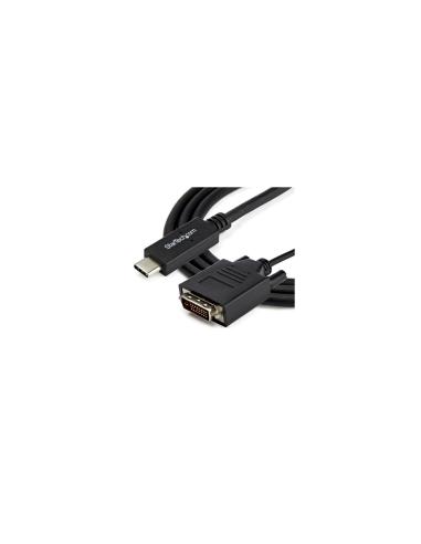 StarTech.com Cable Adaptador Conversor USB-C a DVI - 1m - 1920x1200 negro