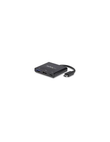 StarTech.com Adaptador Multipuertos USB-C con HDMI - Puerto USB 3.0 - PD de 60W negro