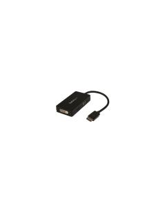 StarTech.com Adaptador Conversor DisplayPort a VGA DVI o HDMI - Convertidor A/V 3 en 1 para viajes Negro