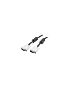 StarTech.com Cable de 10m DVI-D de Doble Enlace - Macho a Macho Negro Blanco