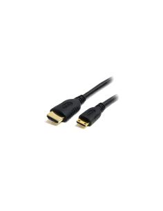 StarTech.com Cable HDMI de alta velocidad con Ethernet 1m - HDMI a Mini HDMI - Macho a Macho - Negro