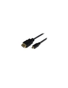 StarTech.com Cable HDMI de alta velocidad con Ethernet 1m - HDMI a Micro HDMI - Macho a Macho - Negro