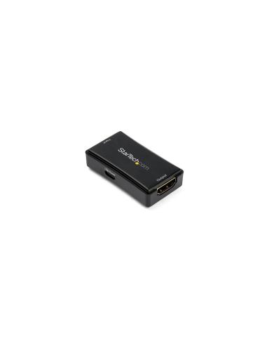 StarTech.com Repetidor Extensor Amplificador HDMI con 14m de Alcance - 4K de 60Hz - Negro