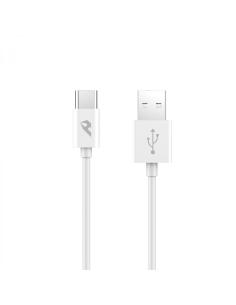 Home Serie Enjoy YCB-01-CW cable USB 1m 2.0 USB A USB C Blanco