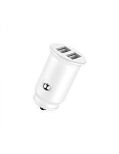 Home Serie Enjoy YCC-01W cargador de coche Blanco. 2 x USB 5v/2.4A