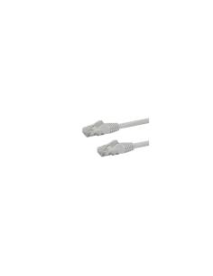 StarTech.com Cable de 2m Blanco de Red Gigabit Cat6 Ethernet RJ45 sin Enganche - Snagless - N6PATC2MWH