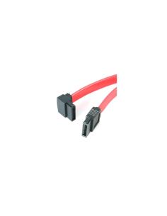 StarTech.com Cable Serial ATA SATA a SATA Acodado a la Izquierda - 12 pulgadas - Rojo